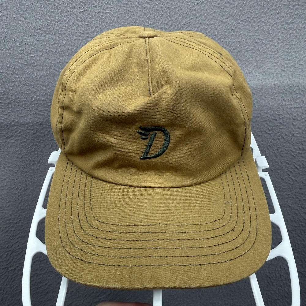 Duck Camp Hat Cap Snap Back Brown Canvas Logo Mens One Size Outdoor Hunting